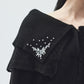 bijou tiara off-shoulder knit Black【Delivery in September 2025】