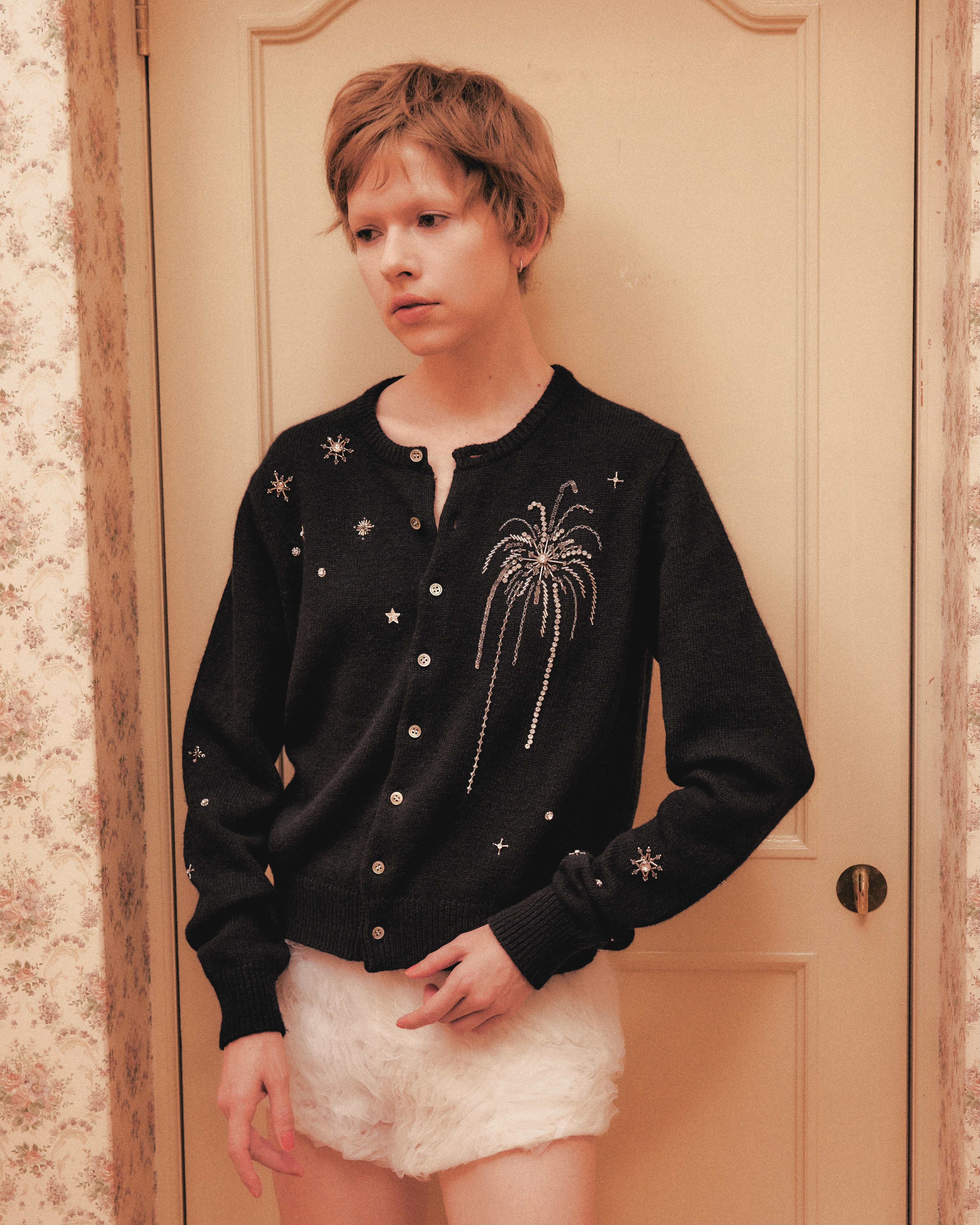 Midnight spark embroidery Knit｜ニット｜tanakadaisuke（タナカ
