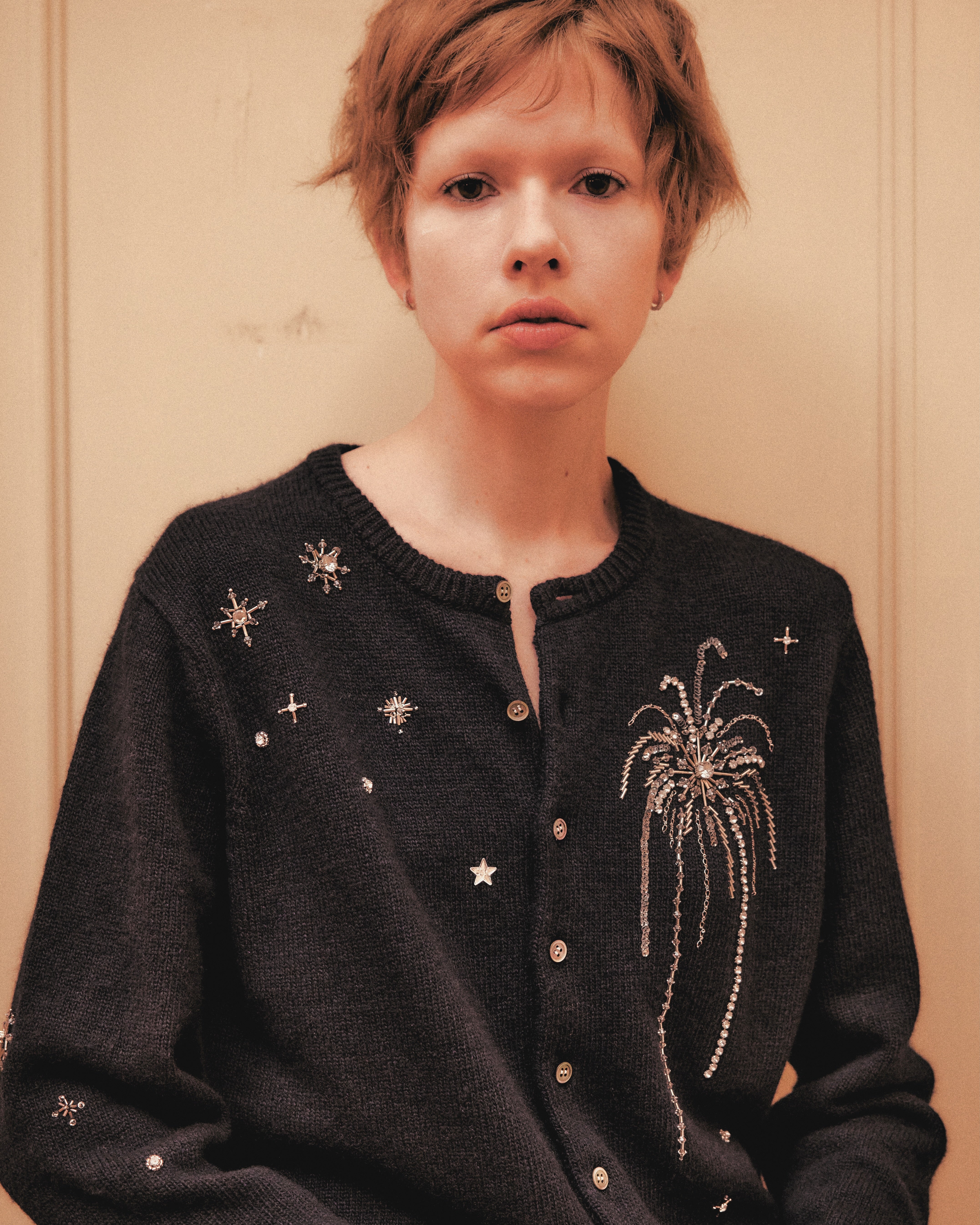 Midnight spark embroidery Knit｜ニット｜tanakadaisuke（タナカ