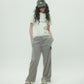 Hitting the star velour pants Gray【Delivery in September 2026】