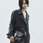 lace up soutien collar coat Gray【Delivery in November 2025】