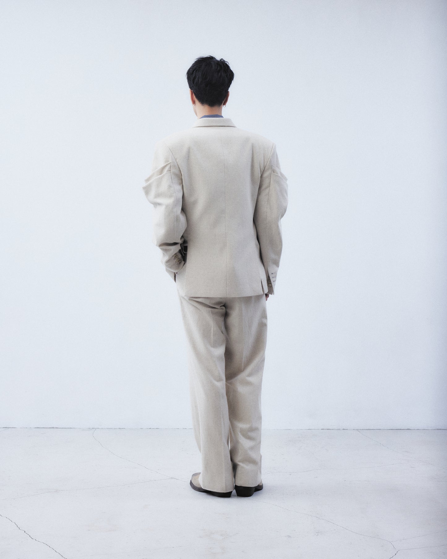 wool linen straight pants【Delivery in September 2026】