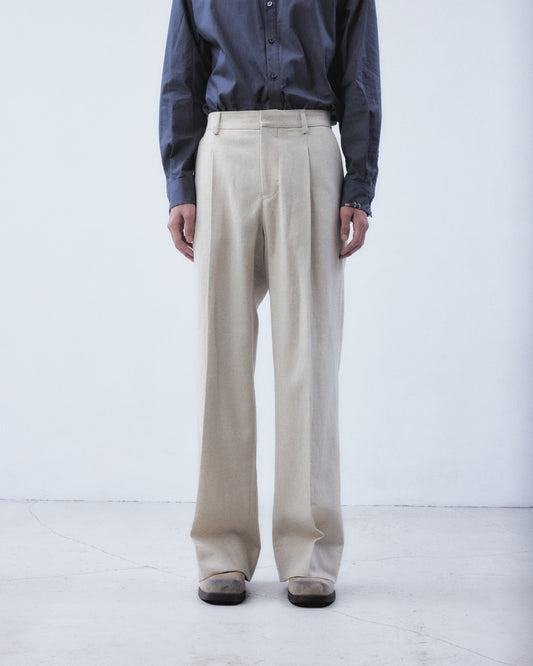 wool linen straight pants【Delivery in August 2026】