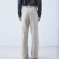 wool linen straight pants【Delivery in September 2026】