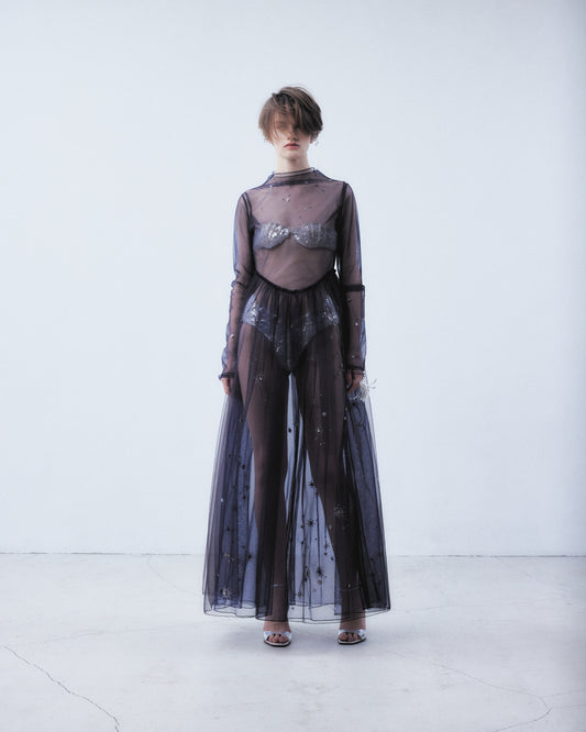 midnight tulle dress【Delivery in September 2026】
