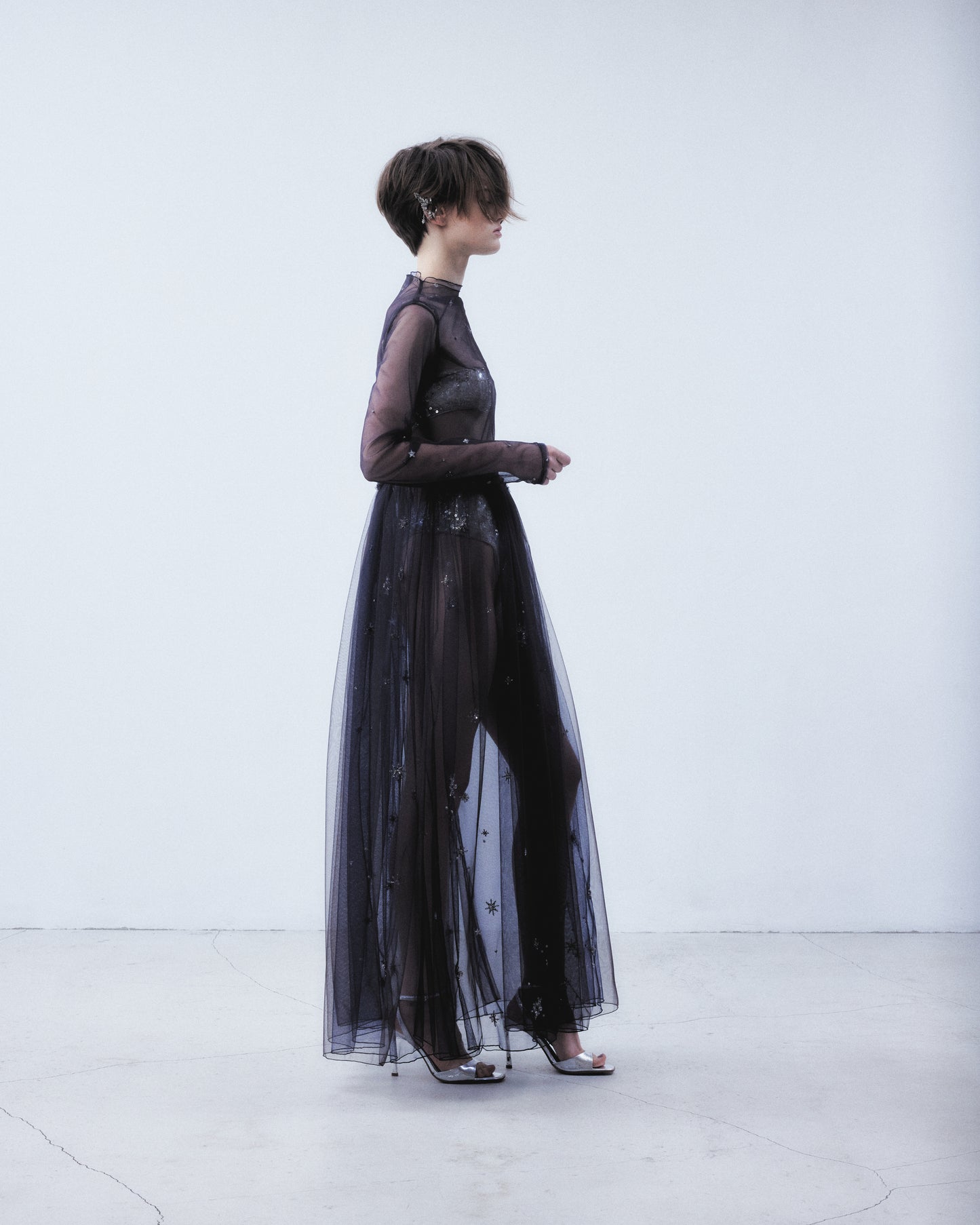 midnight tulle dress【Delivery in September 2026】