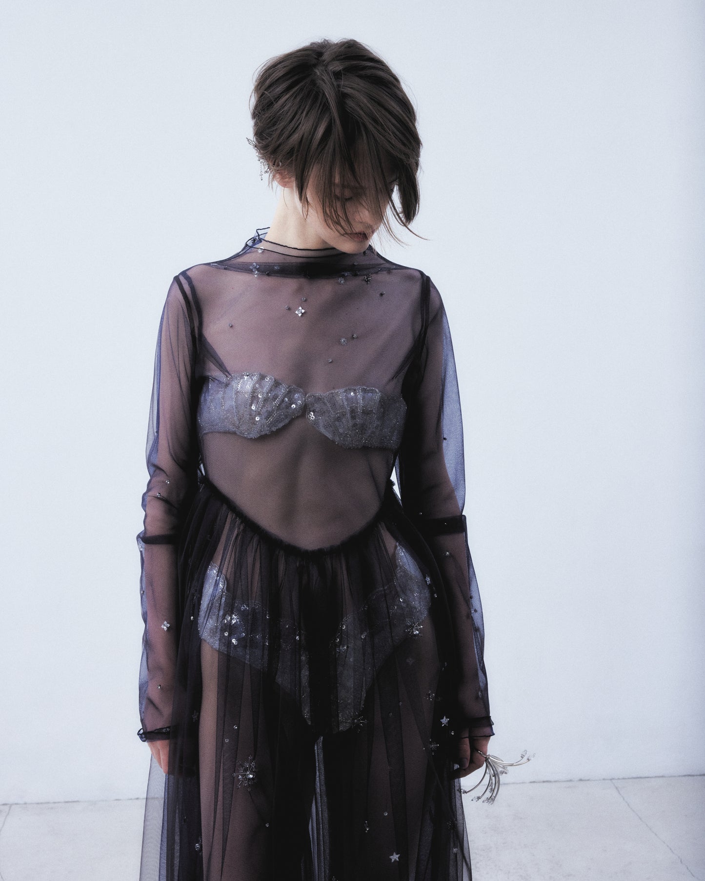 midnight tulle dress【Delivery in September 2026】