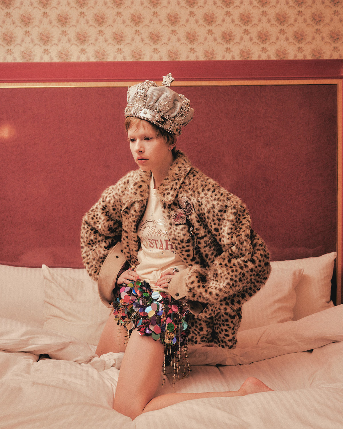 tanakadaisuke lame leopard fur blouson ジャケット