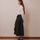 Tailored collar skirt Black【Delivery in March 2027】