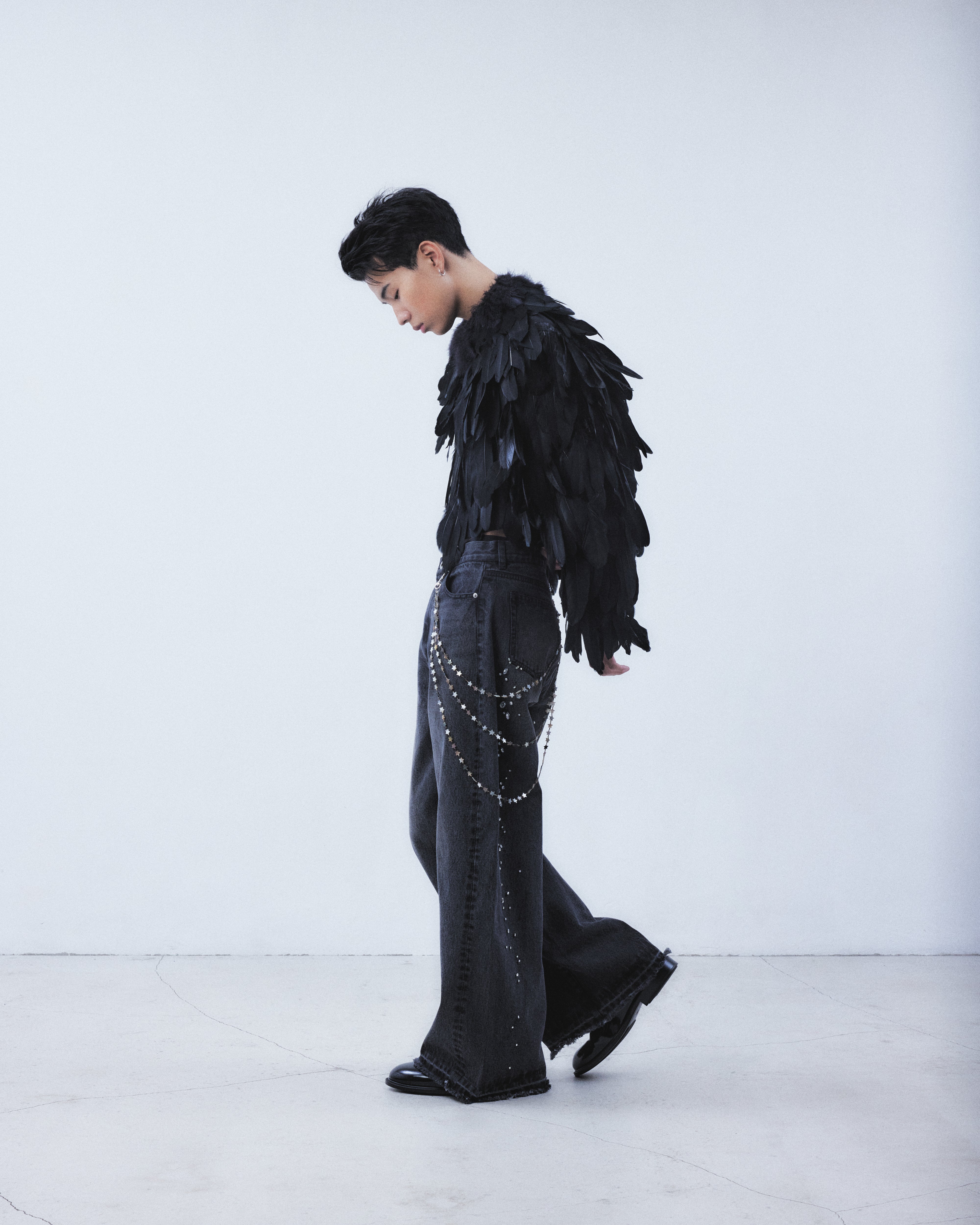 タナカダイスケ|ジャケットnfeather jacket Black – tanakadaisuke