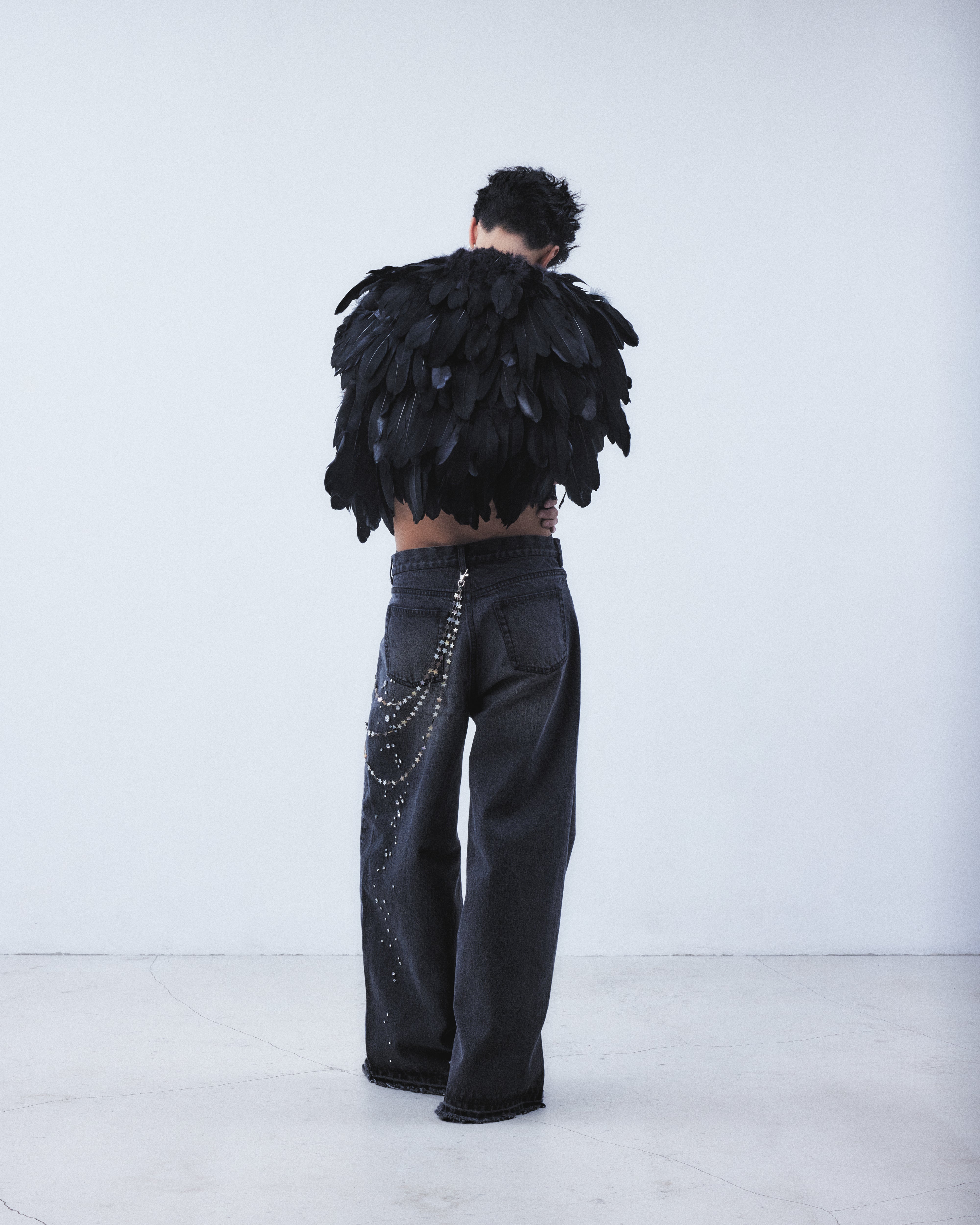 タナカダイスケ|ジャケットnfeather jacket Black – tanakadaisuke