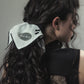 cherry embroidery chou chou White × Black【Delivery in September 2026】