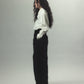 cherry tape ribbon long sleeve shirt White【Delivery in September 2026】