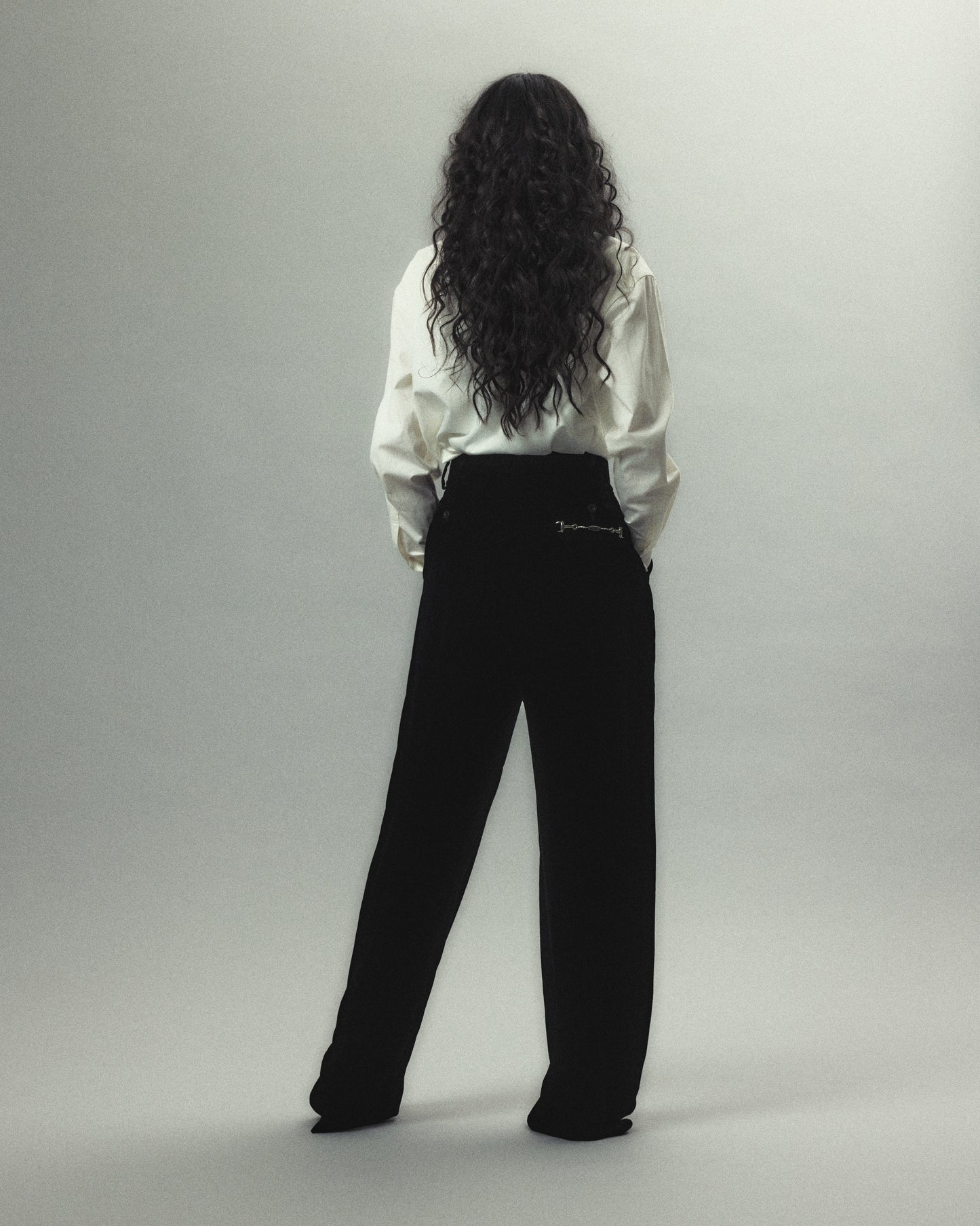 cherry tape ribbon long sleeve shirt White【Delivery in September 2026】