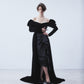 power shoulder drape dress【Delivery in September 2026】