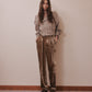 punching lace peplum trench jacket Khaki【Delivery in January 2027】