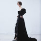 power shoulder drape dress【Delivery in September 2026】