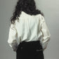 cherry tape ribbon long sleeve shirt White【Delivery in September 2026】