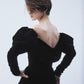 power shoulder drape dress【Delivery in September 2026】