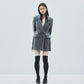 seam frayed melton coat Gray【Delivery in November 2025】