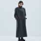lace up soutien collar coat Gray【Delivery in November 2025】