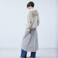 check frilled wrap skirt Ivory【stock】