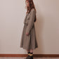 Stripe lining cropped jacket Greige【Delivery in January 2027】