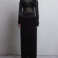 flocky tulle lace cross tops【Delivery in June 2026】