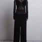 flocky tulle lace cross tops【Delivery in June 2026】