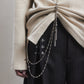 body piercing long sleeve pullover Light Beige【Delivery in July 2026】