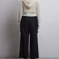 mohair lace knit hoodie Ivory【Delivery in August 2026】