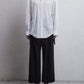 body piercing shirt White【Delivery in July 2026】