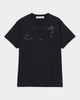 LOVE sparkle T-shirt Black × Black【stock】