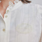 lace cuffs tack blouse Ivory【Delivery in June 2026】