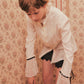 tanakadaisuke lace cuffs tack blouse Ivory ブラウス