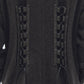 lace up soutien collar coat Dark brown【Delivery in November 2025】