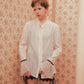 tanakadaisuke lace cuffs tack blouse Ivory ブラウス