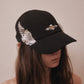 Silver crystal bijou wing cap Black【Delivery in March 2027】