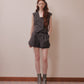 Exposed shoulder pad vest Gray【Delivery in January 2027】