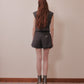 Exposed shoulder pad vest Gray【Delivery in January 2027】