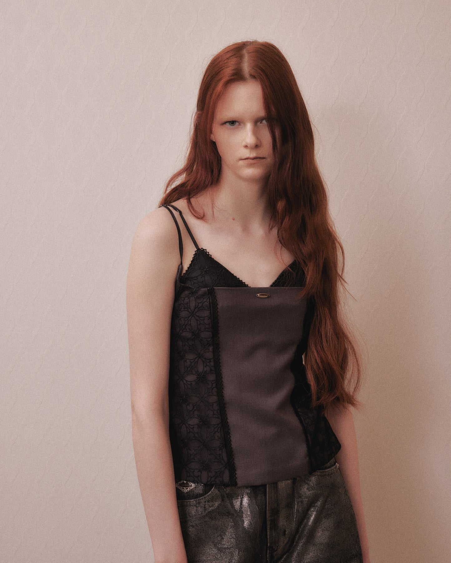 Rosette tile bustier tops Gray【Delivery in February 2027】