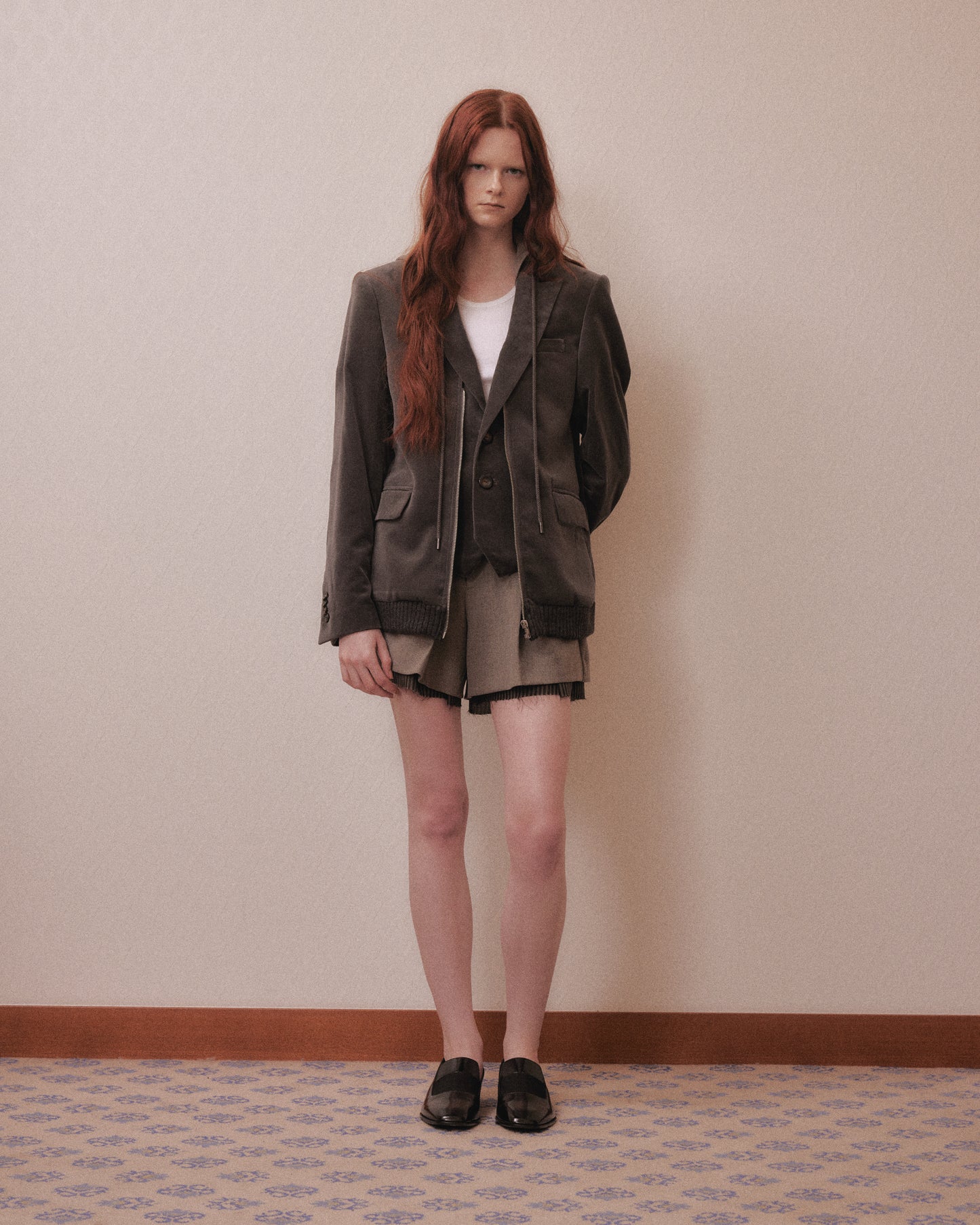 Double layer velvet jacket One color【Delivery in January 2027】