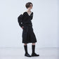 big collar knit pullover Black【Delivery in August 2026】