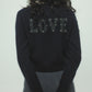 LOVE metal bolts cardigan Navy【Delivery in September 2026】