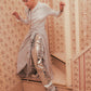 check frilled wrap skirt Ivory【stock】