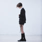 lace crochet knit ribbon short pants Black【Delivery in August 2026】