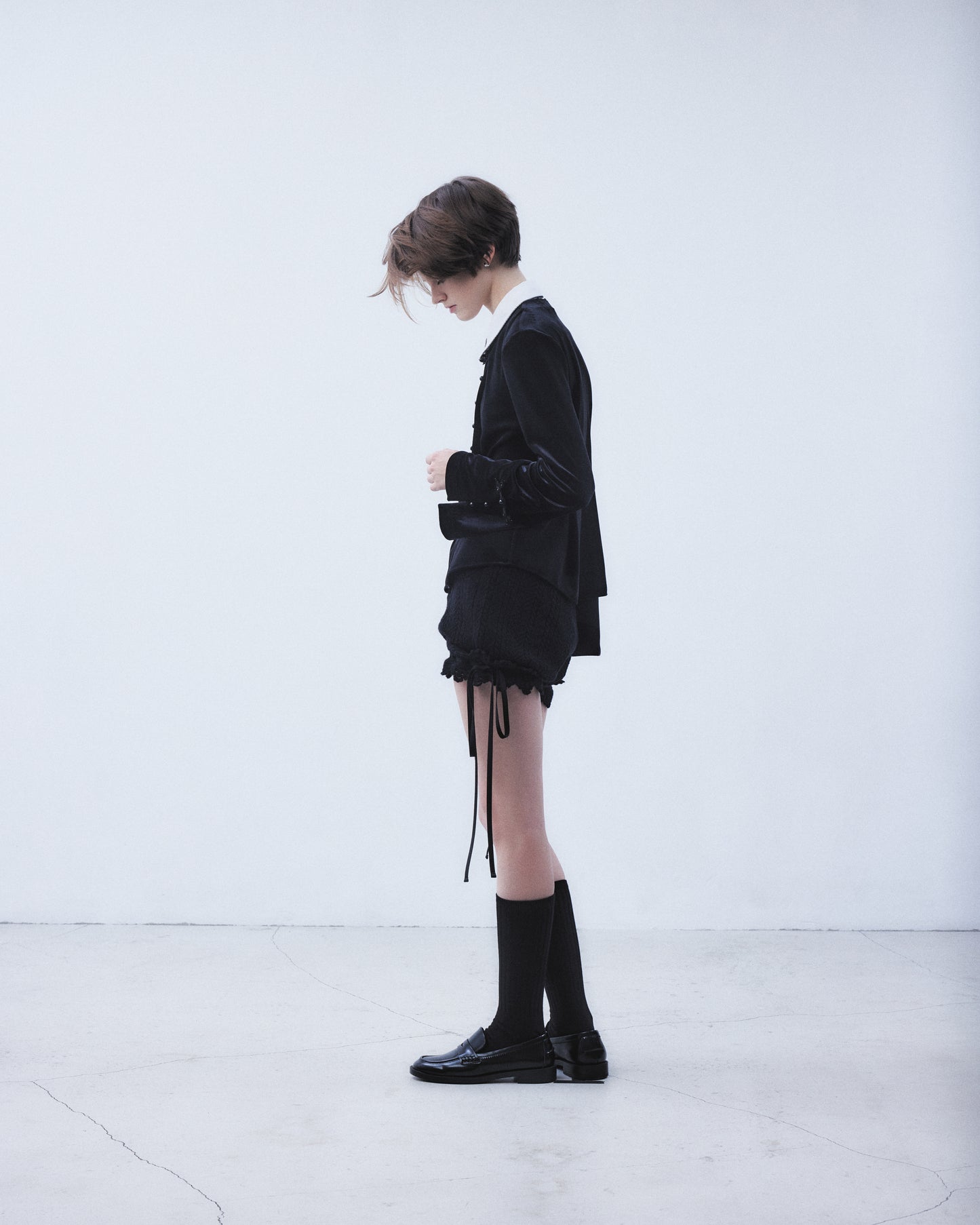 china button velour cardigan【Delivery in June 2026】