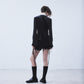 lace crochet knit ribbon short pants Black【Delivery in August 2026】