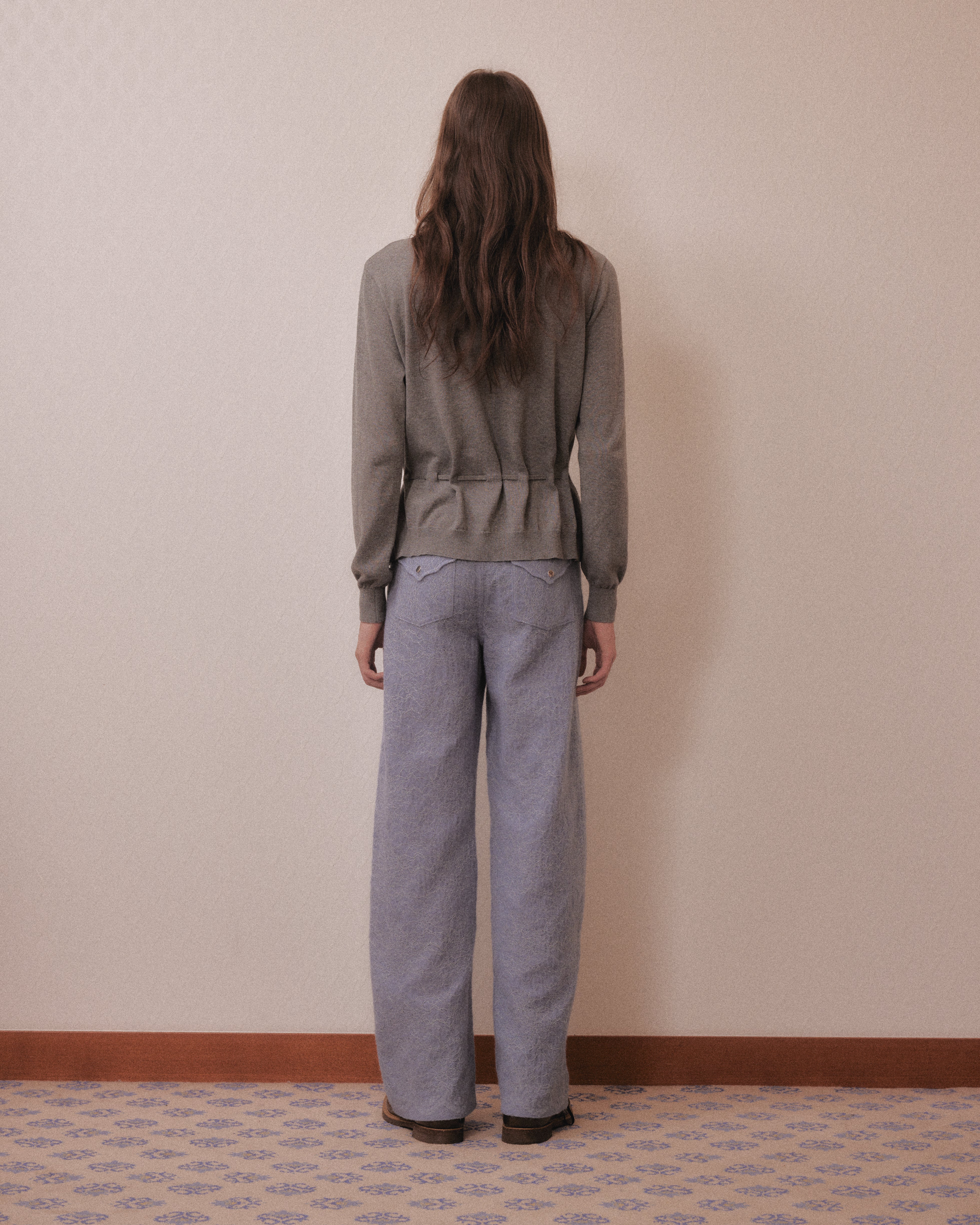 tanakadaisuke(タナカダイスケ)|ニット|Lace argyle bijou knit