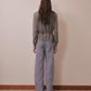 Lace argyle bijou knit  cardigan Gray【Delivery in February 2027】